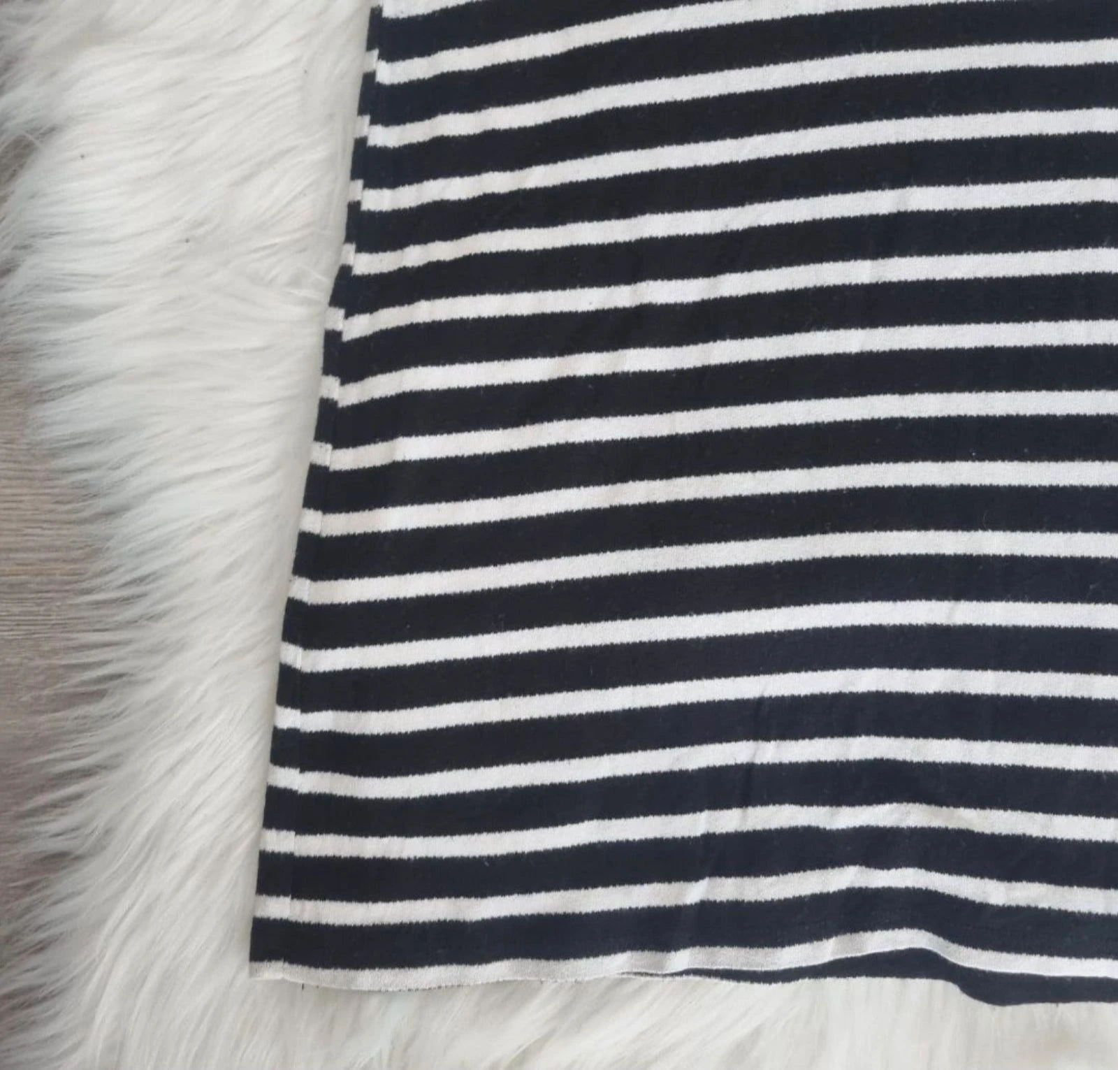 ONLY Robe d'été rayée noir/blanc avec dos à bretelles (Taille M) – photo 5